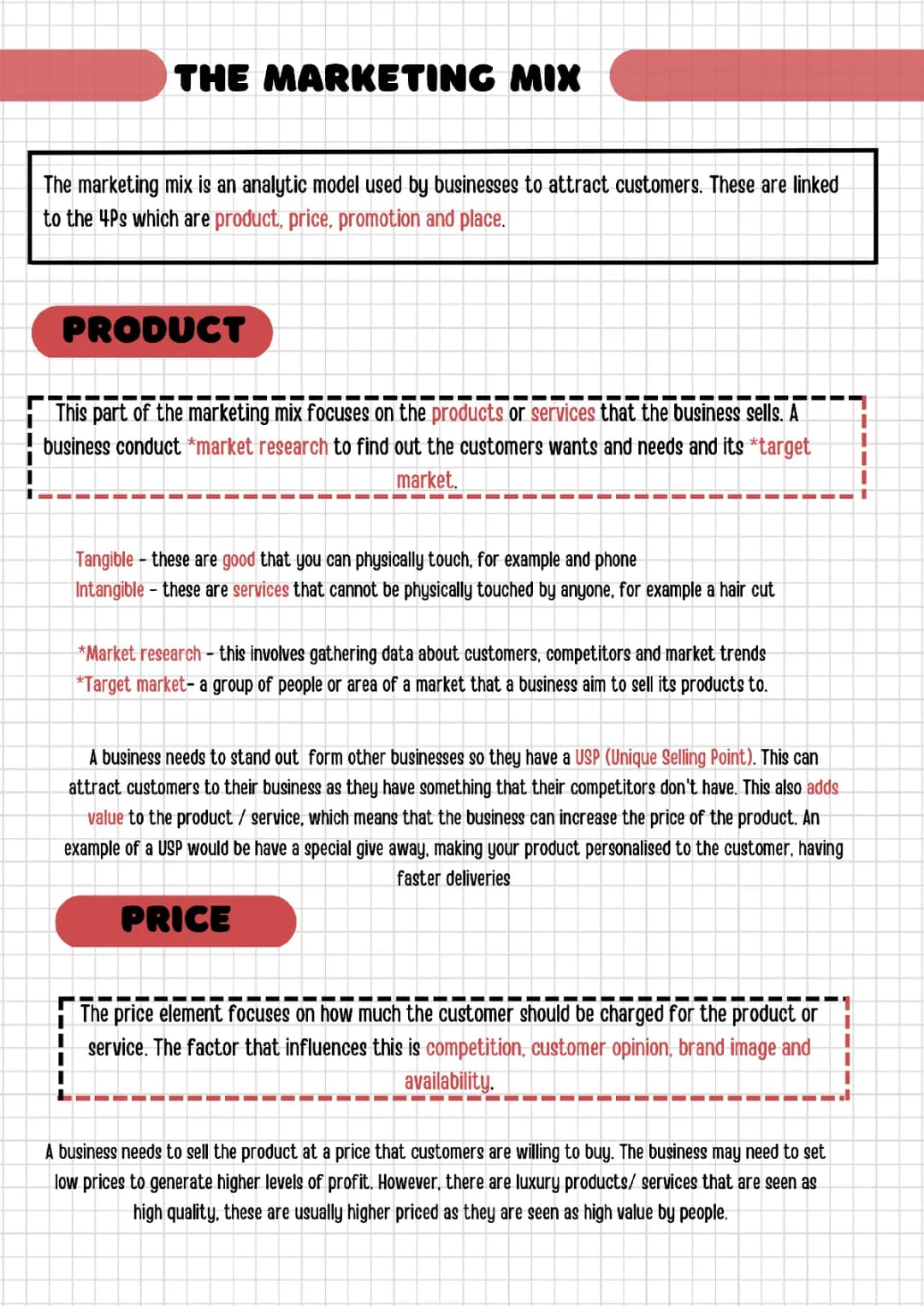 GCSE Edexcel Business: Marketing Mix (4Ps) Q&A and More!