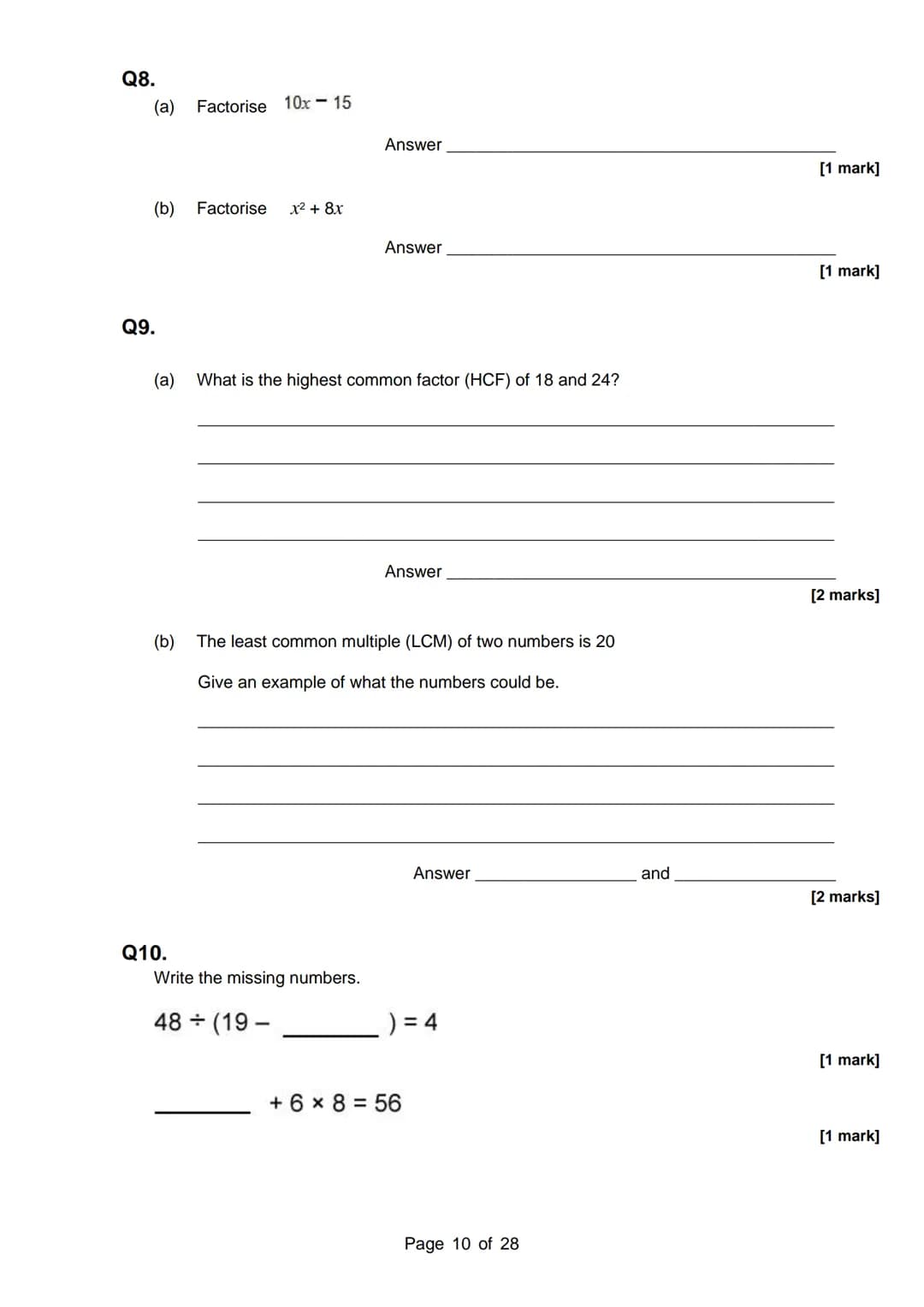 Name:
Year 7
Ⓡ
End of Year Assessment Revision
Resource
Part 1: Topics & Sparx Clips
Part 2: Practice Questions
Page 1 of 28 Topic
Place val