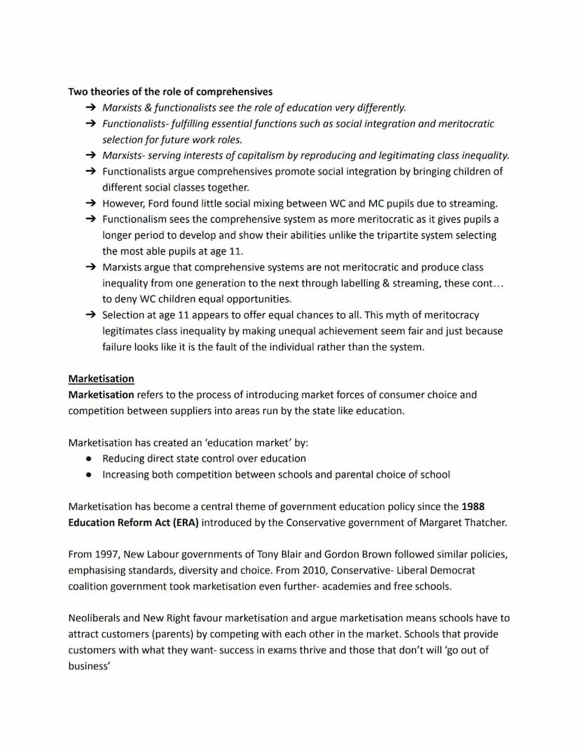 Educational Policy and Inequality
Introduction
'Educational policy' refers to the plans and strategies for education introduced by the
gover