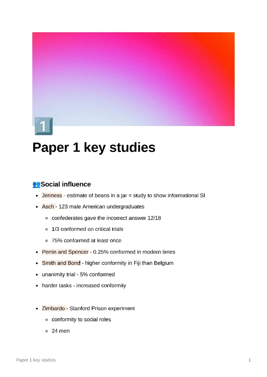 AQA A Level Psychology: Key Studies and Conformity Explained