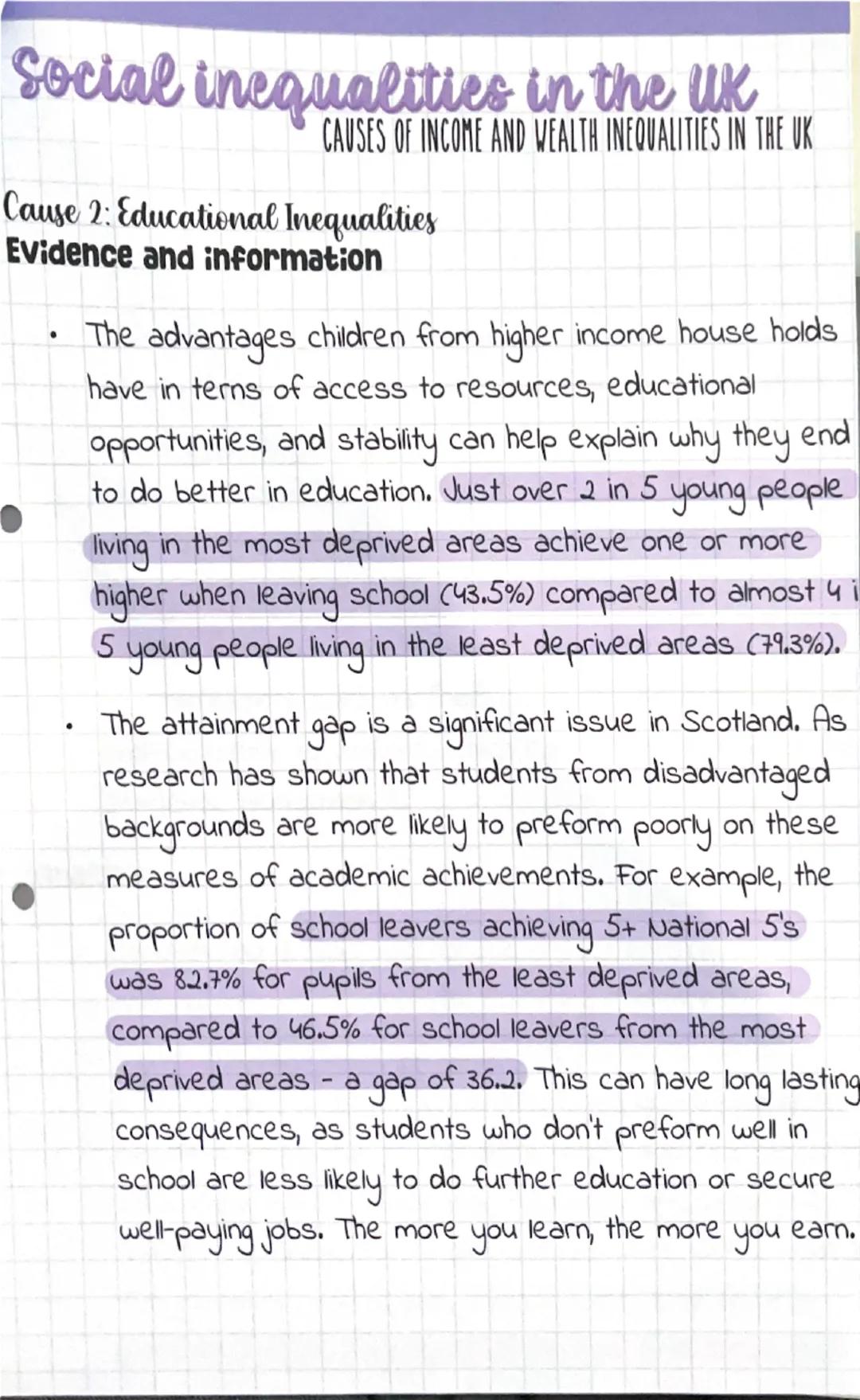 Social inequalities in the UK
CAUSES OF INCOME AND WEALTH INEQUALITIES IN THE UK
Cause 1: low pay and under employment
Evidence and informat