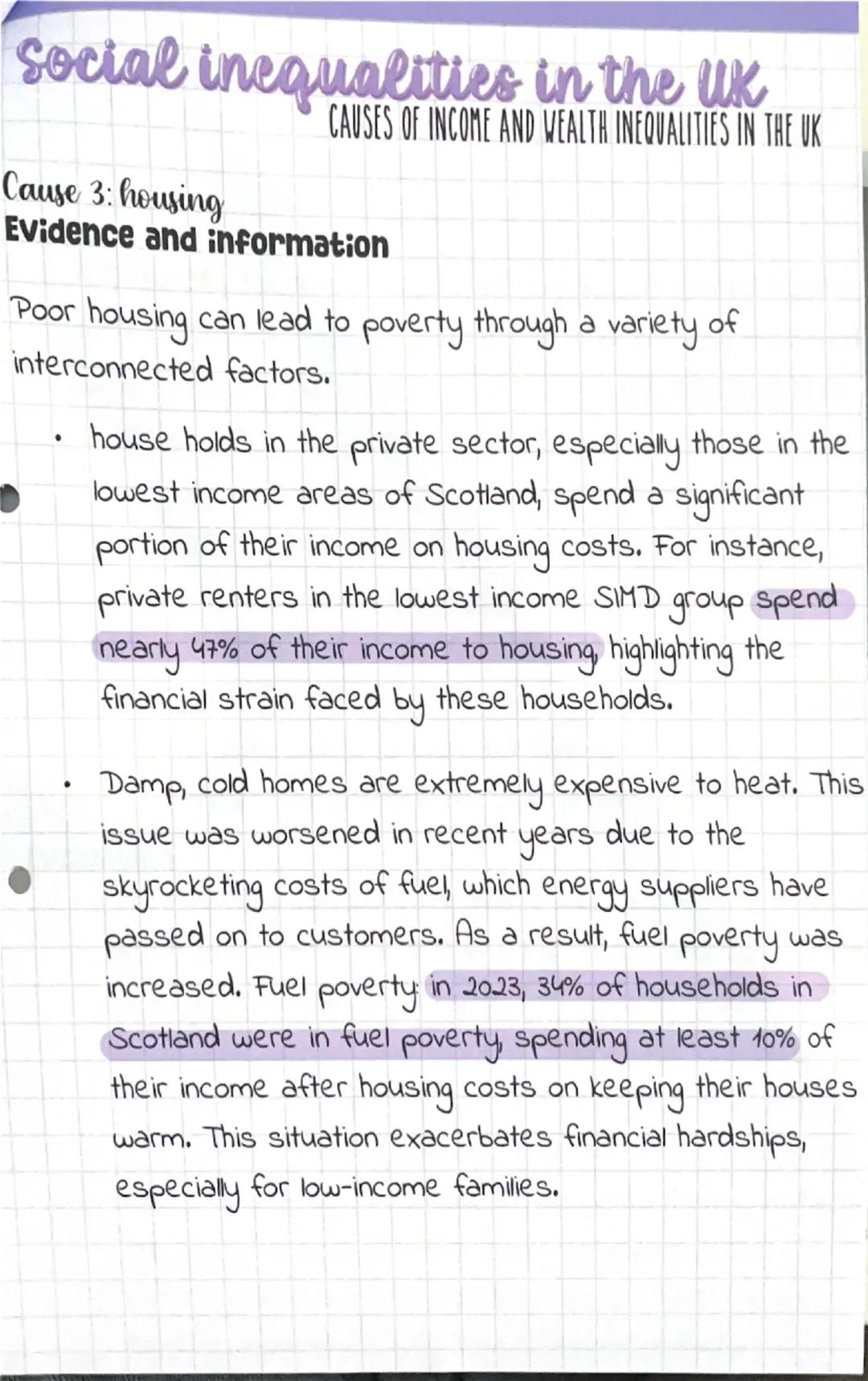 Social inequalities in the UK
CAUSES OF INCOME AND WEALTH INEQUALITIES IN THE UK
Cause 1: low pay and under employment
Evidence and informat