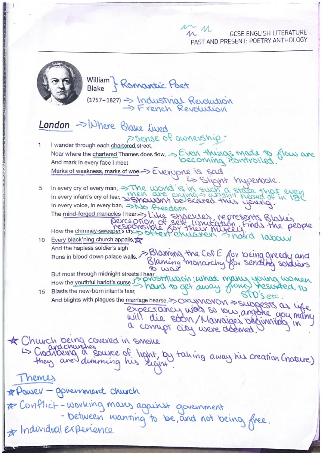 London - William Blake Analysis 