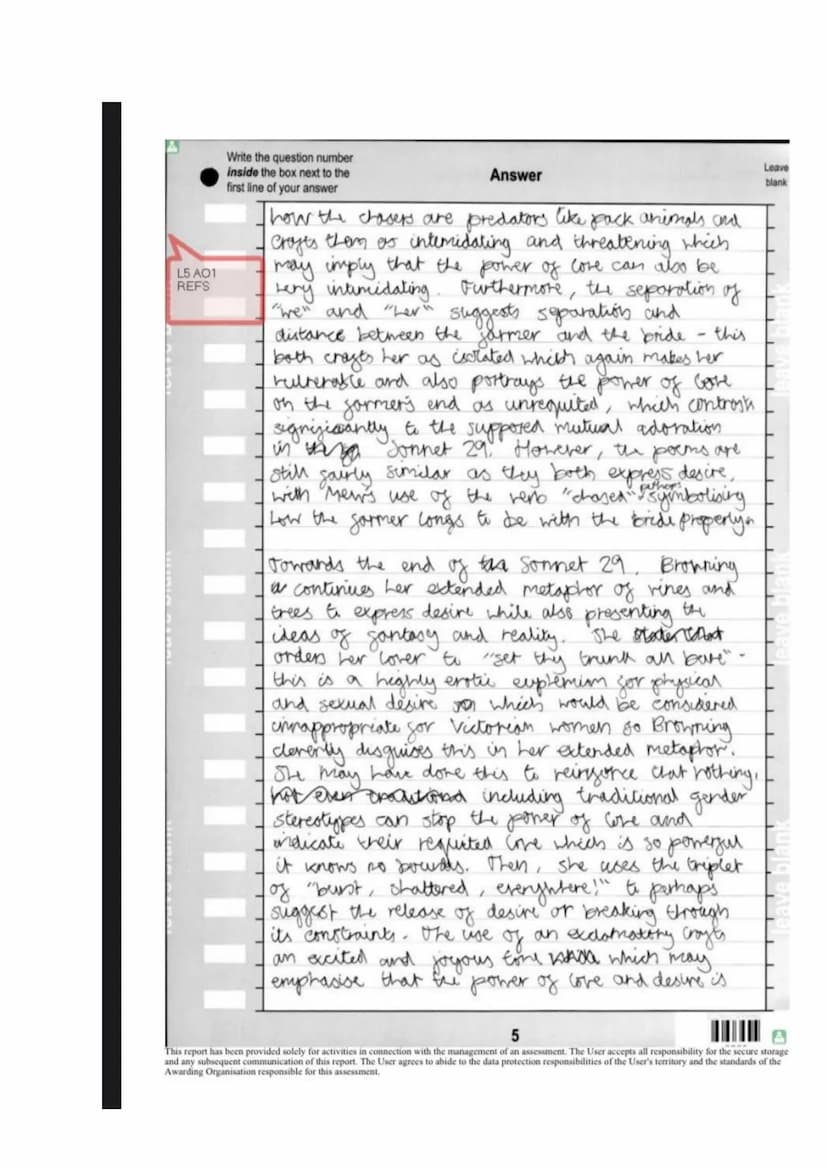 Write the question number
inside the box next to the
first line of your answer
PLAN POWER OF LOVE
529
FB
desire
start love is a powerful
-su
