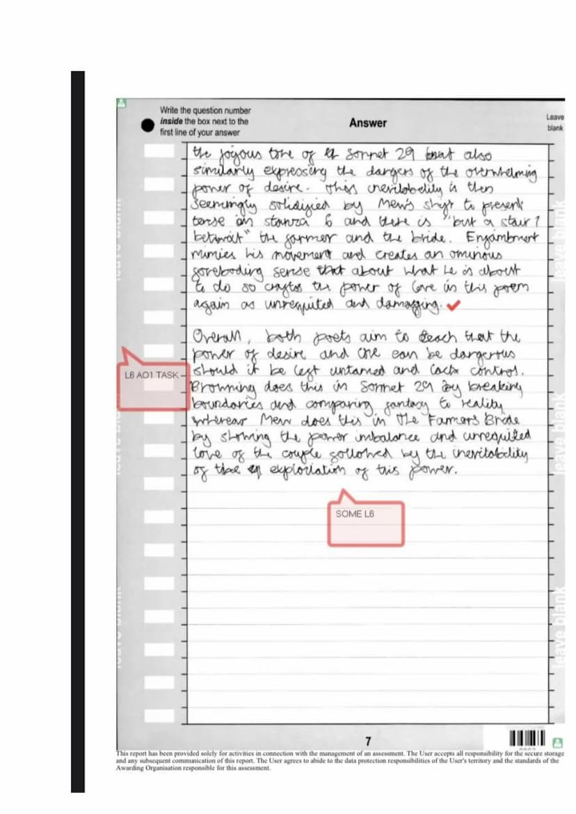 Write the question number
inside the box next to the
first line of your answer
PLAN POWER OF LOVE
529
FB
desire
start love is a powerful
-su