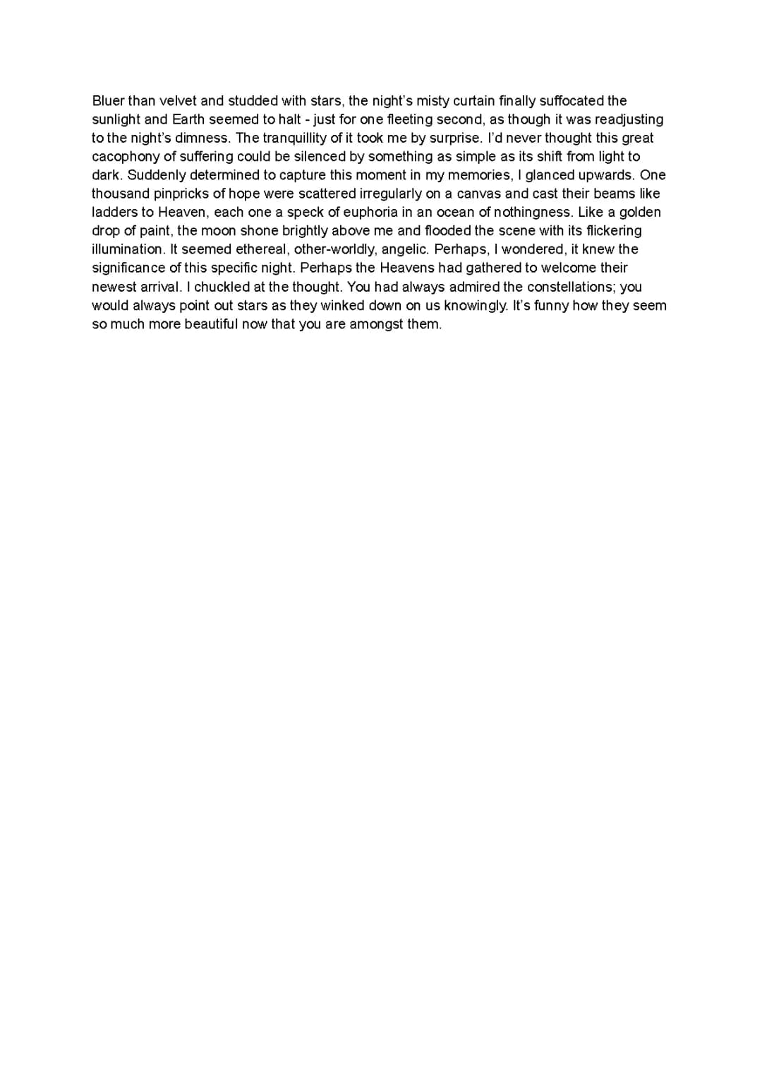 How to Describe the Night Sky in Creative Writing: GCSE English Ideas & Sample Paragraphs