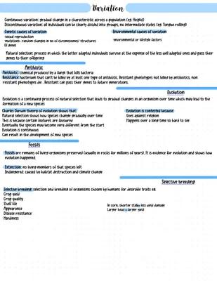 Know CCEA GCSE biology- Variation thumbnail