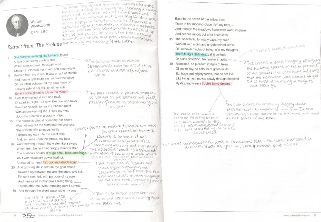William Wordsworth: Power and Conflict Poem Analysis and Summary