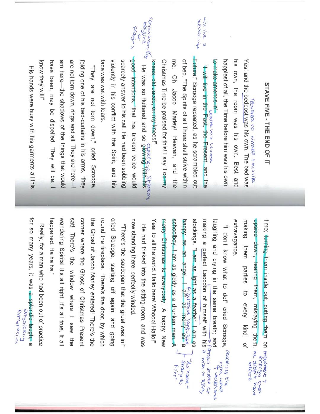 A Christmas Carol - Stave 5 Annotated