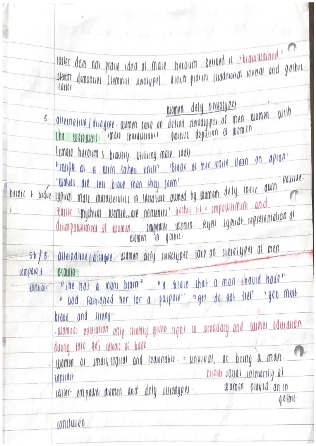 elay plan
contrast-
36/4?
mpare t
contrait-
•context
•quotest relevance to question
• explandisons and analy
8). men dety stereotypes in got