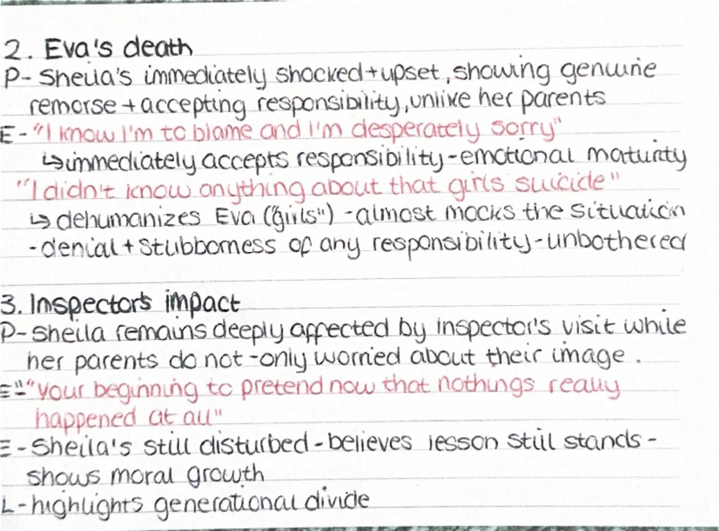 inspector Calls- CAPITALISM VS SOCIALISMEMRBIRLING)
Mr Birling represents C views, believing in individual sucess,
profit + responsibility r