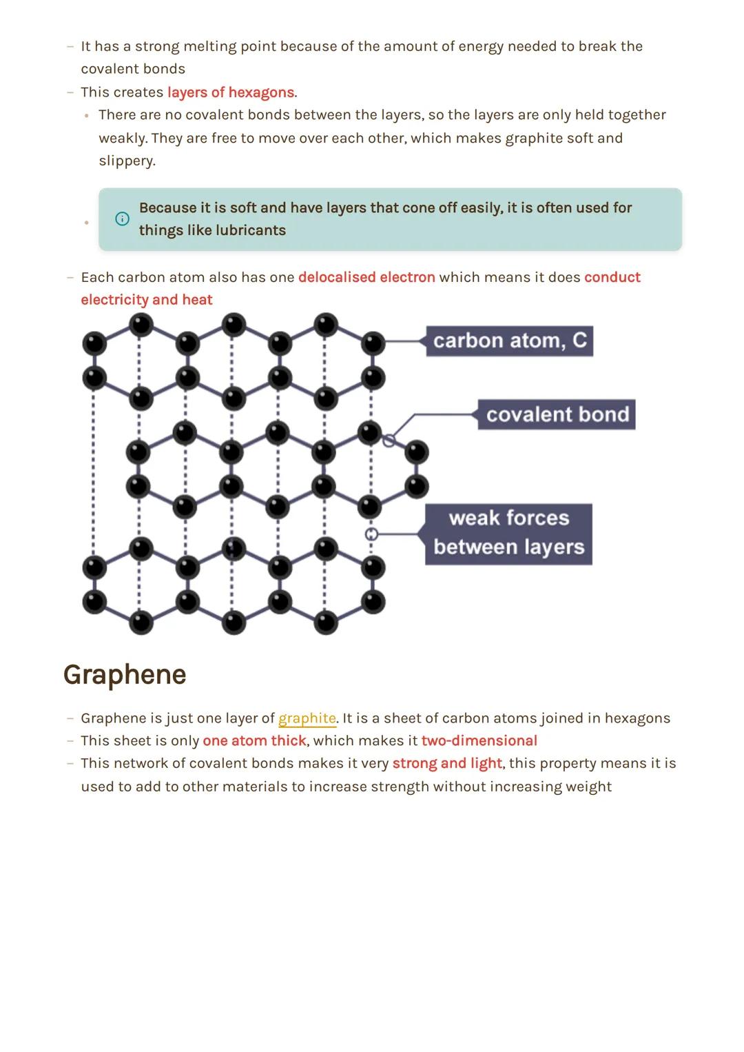 1.2 Bonding, structure, and the properties of matter

# Structure and bonding of Carbon

## Giant covalent structures

- Giant covalent stru