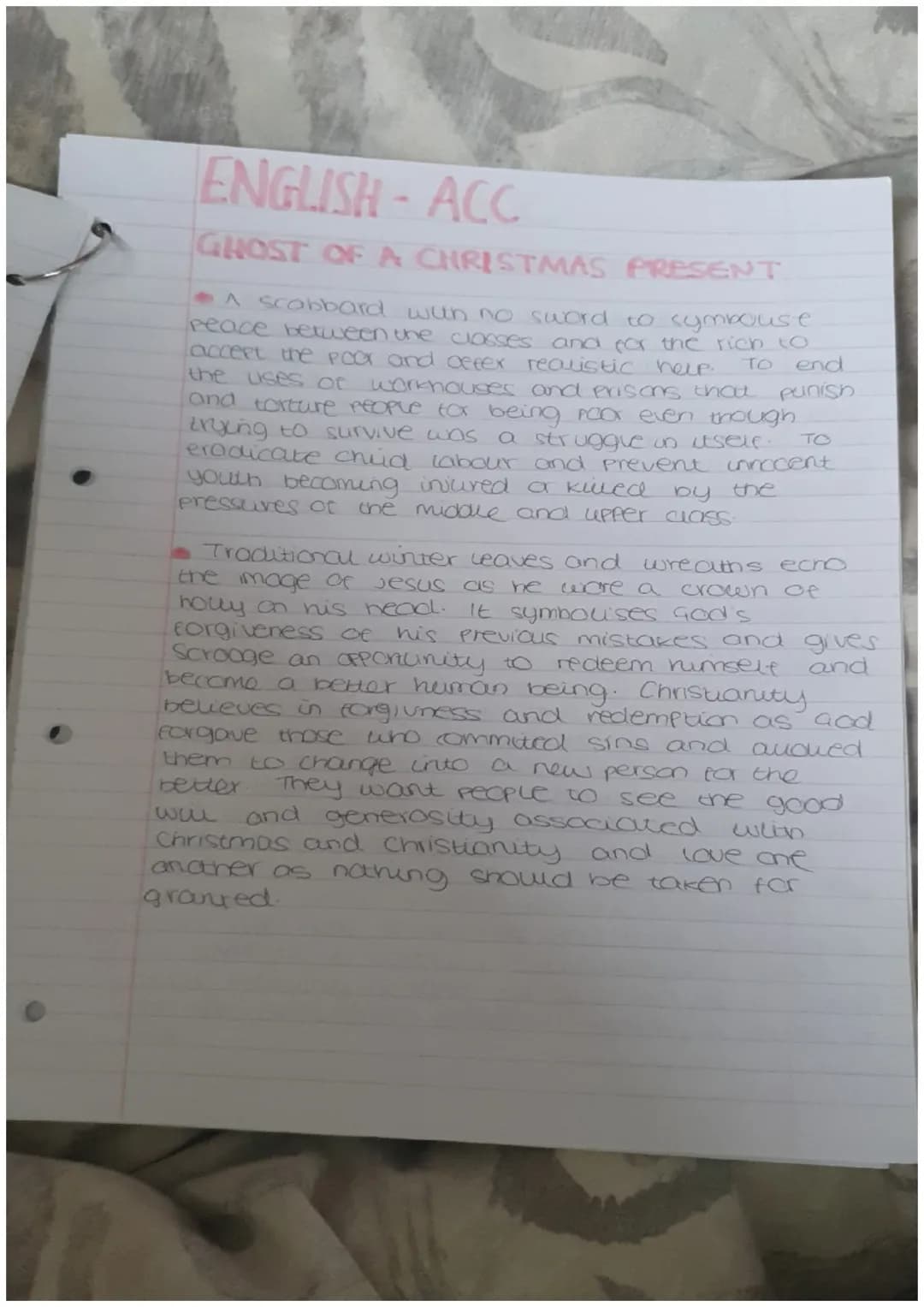 ENGLISH - ACC
GHOST OF CHRISTMAS PAST
Glowing head to represent the wwwminating
Power Of
the mind to
needed to progress. Light symbolises fu