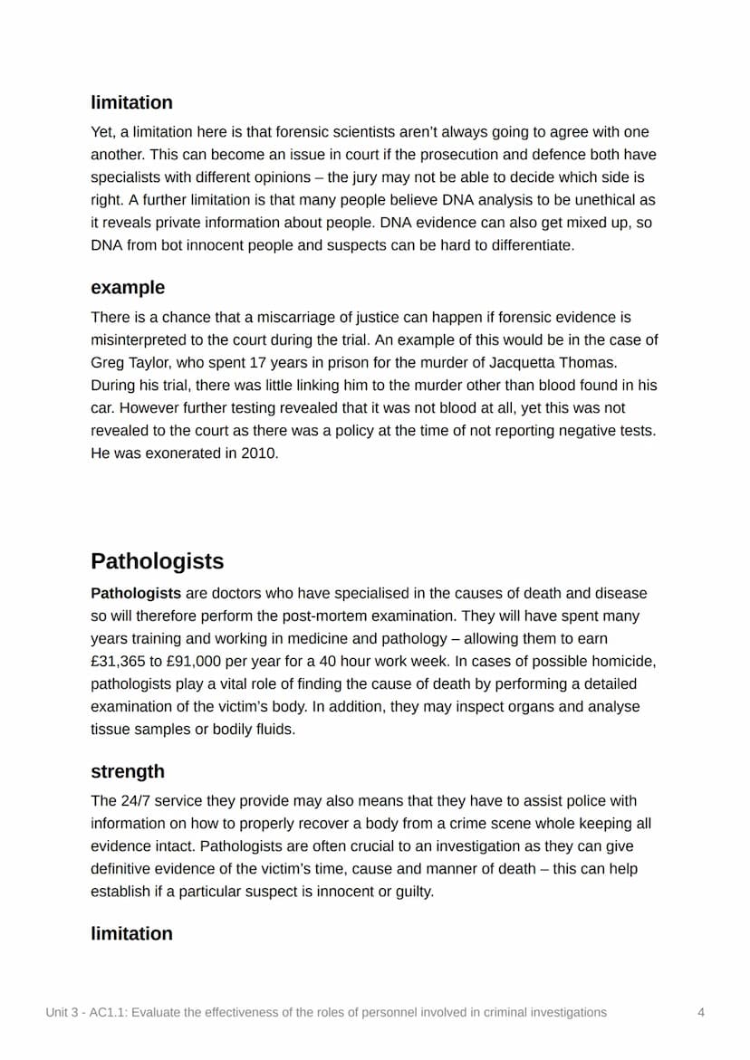 
<p><strong>Strengths</strong><br />
Police officers are often the first personnel to arrive at a crime scene and play a key role in investi