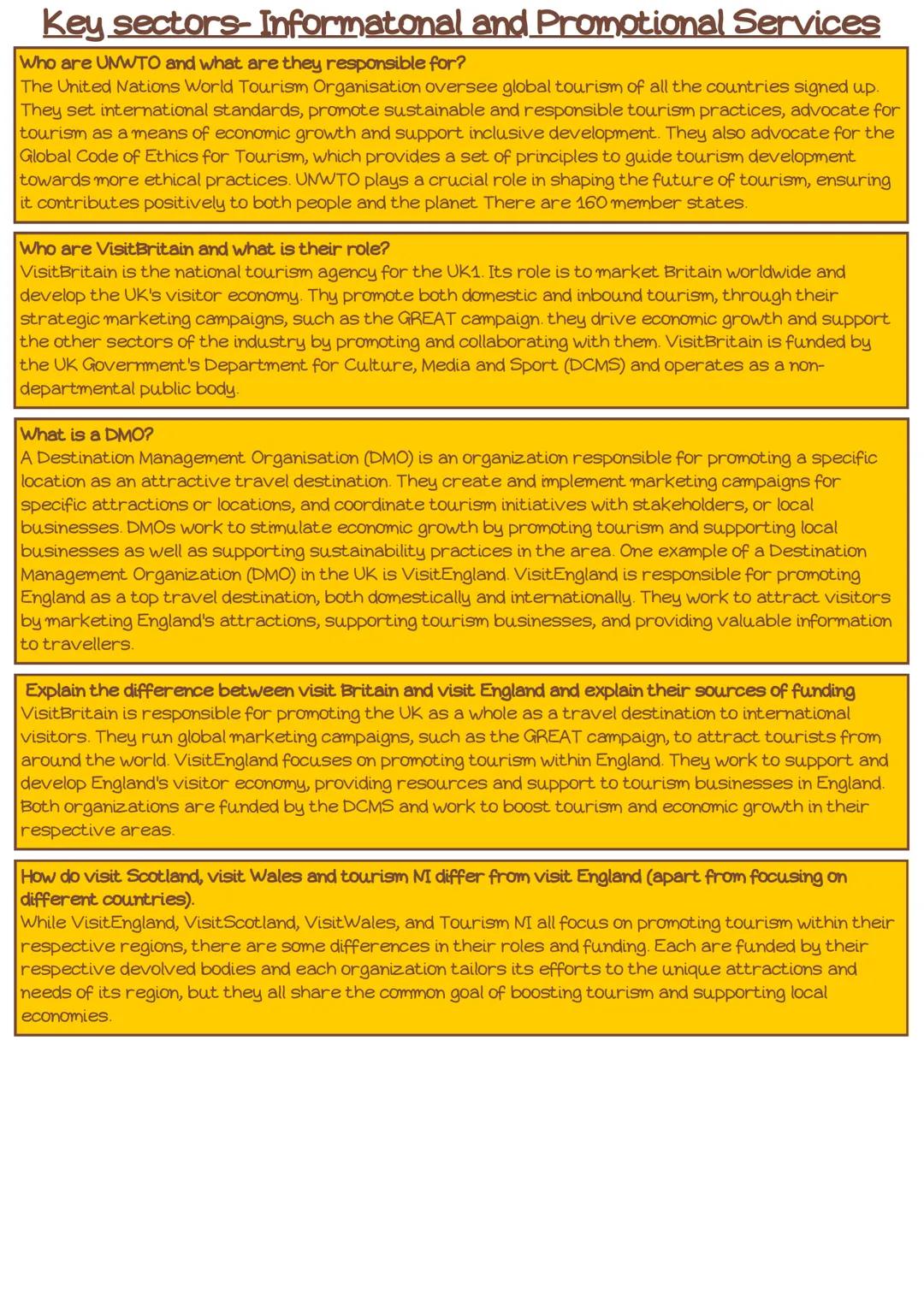 Outcome B The types of Travel and Tourism
organisations, their roles and the
products and services they offer to customers
Tangible:
Tangibl