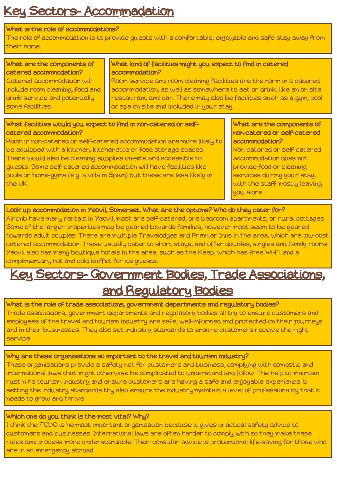 Outcome B The types of Travel and Tourism
organisations, their roles and the
products and services they offer to customers
Tangible:
Tangibl