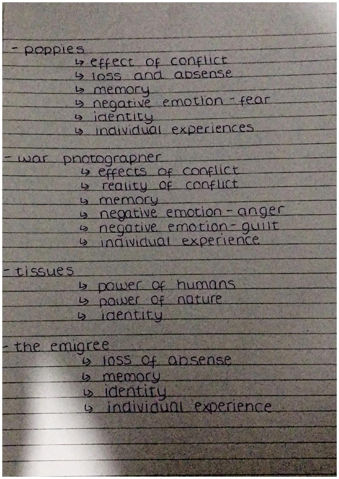 power and conflict. poetry
Ozymandias
London
↳ power of humans
4 power of nature
↳ negative emotion-pride
4 power of humans.
4 loss and abse