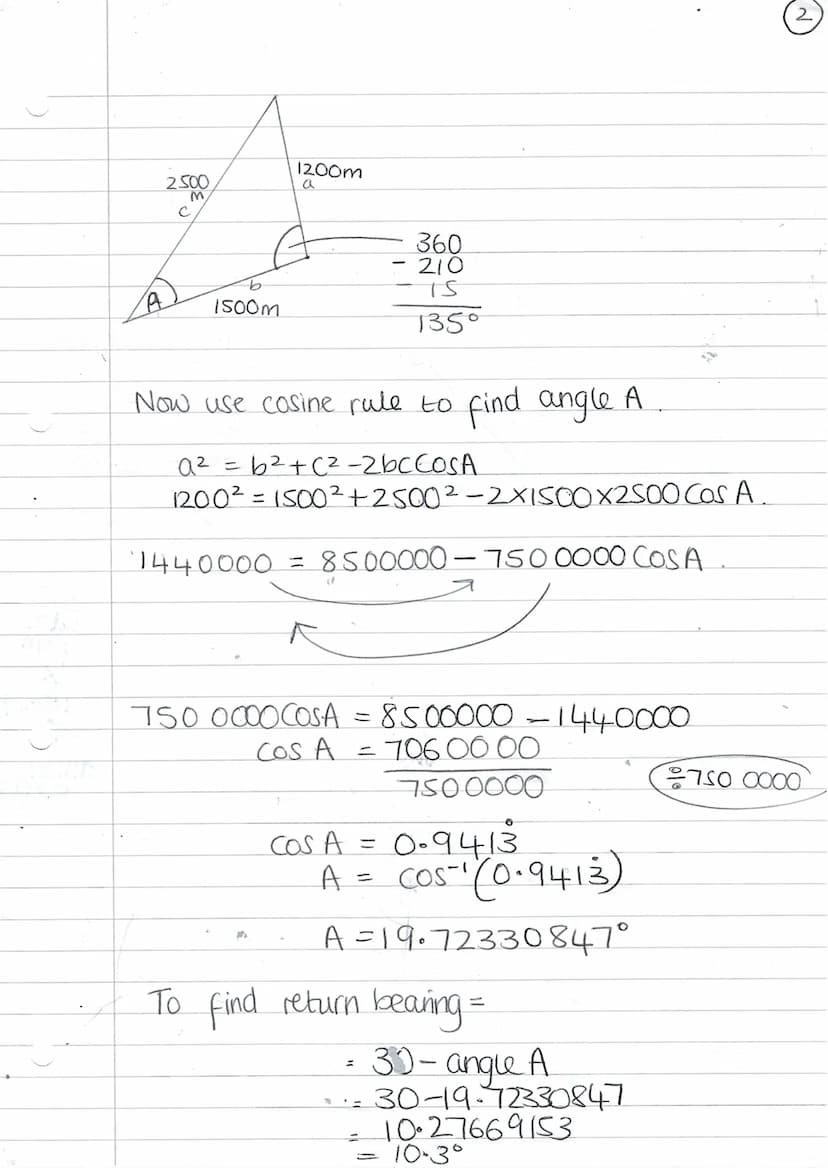 Bearings
10 Bearings are always measured from a Northline
clockwise.
N
3
(4)
You need to draw.
your north line in.
before measuring a
bearin