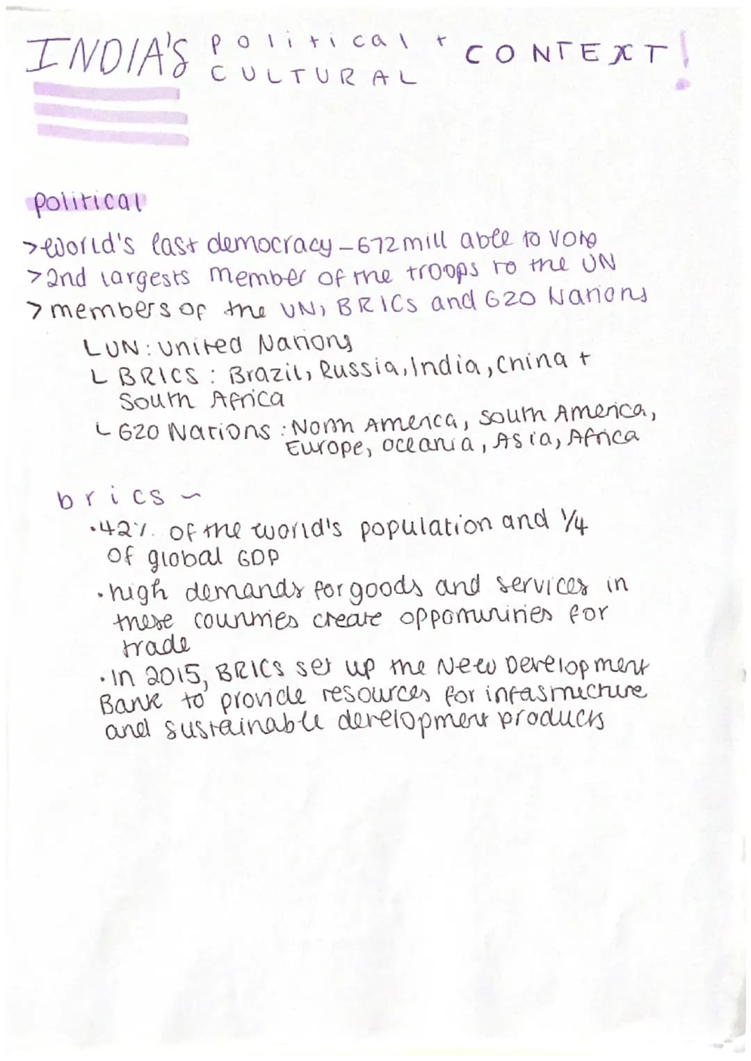 DEVELOPMENT
DYNAMICS
GEO
rension
☆
AND ITS
INDA AND
ECONOMY India BASICS=
An Introduction to India and its economy
Asia, west to the
India i