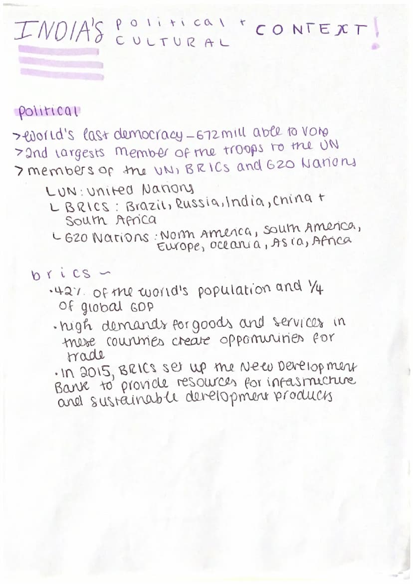 DEVELOPMENT
DYNAMICS
GEO
rension
☆
AND ITS
INDA AND
ECONOMY India BASICS=
An Introduction to India and its economy
Asia, west to the
India i