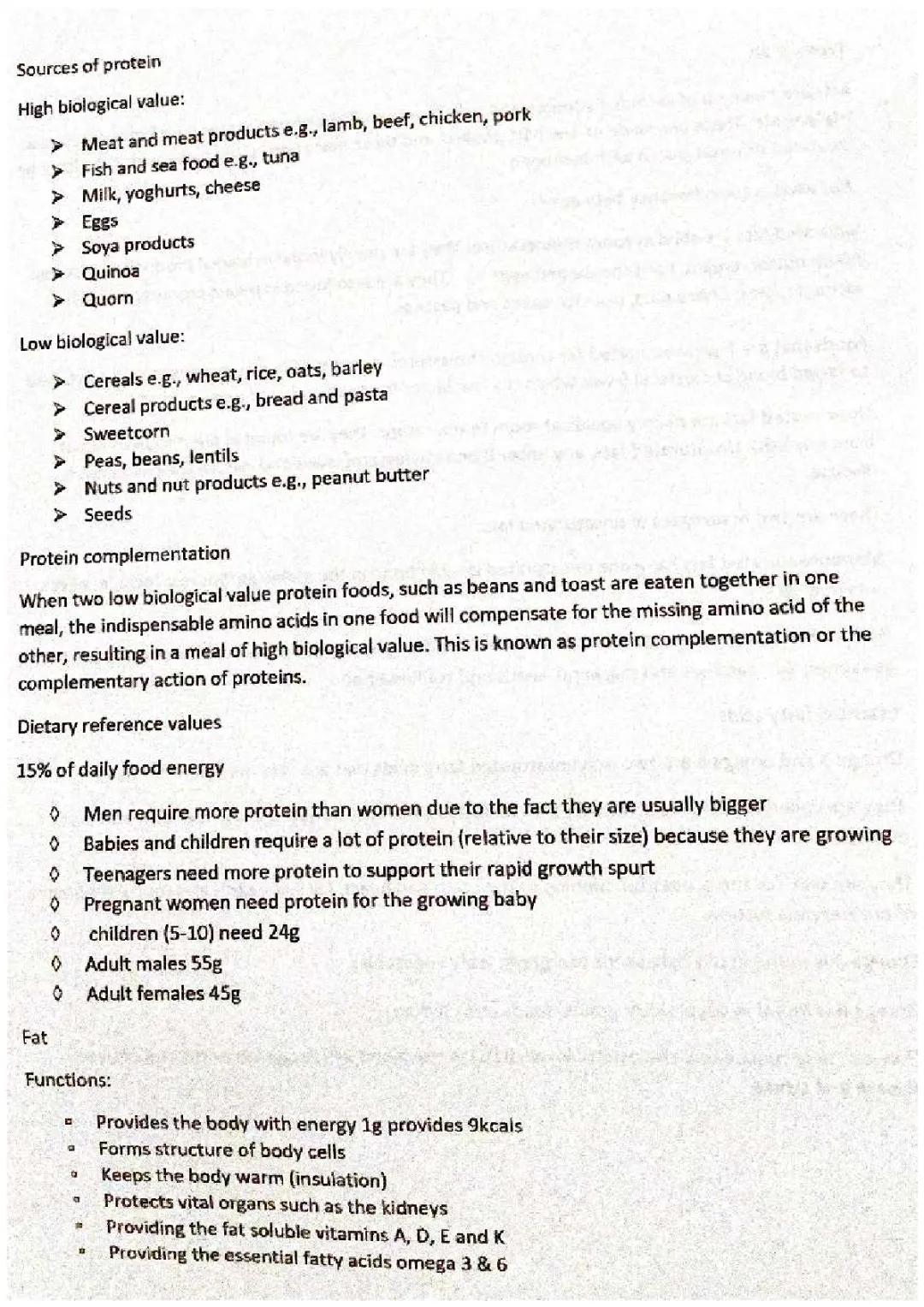 Food nutrition nutrients