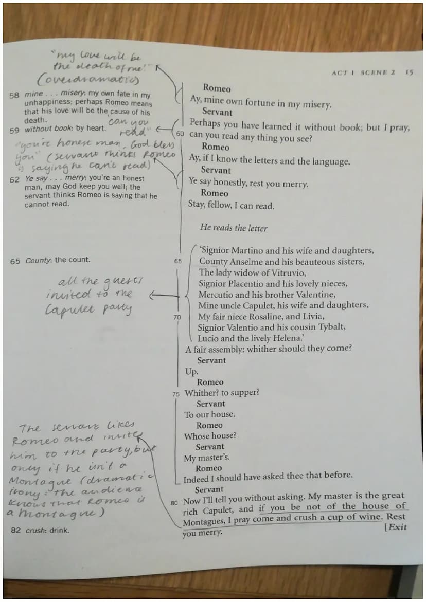 Act 1 Scene 2
Capolet thinks that since Montague
alse has to follow the inter and they are
soin old men, they would be able to tep
the peace