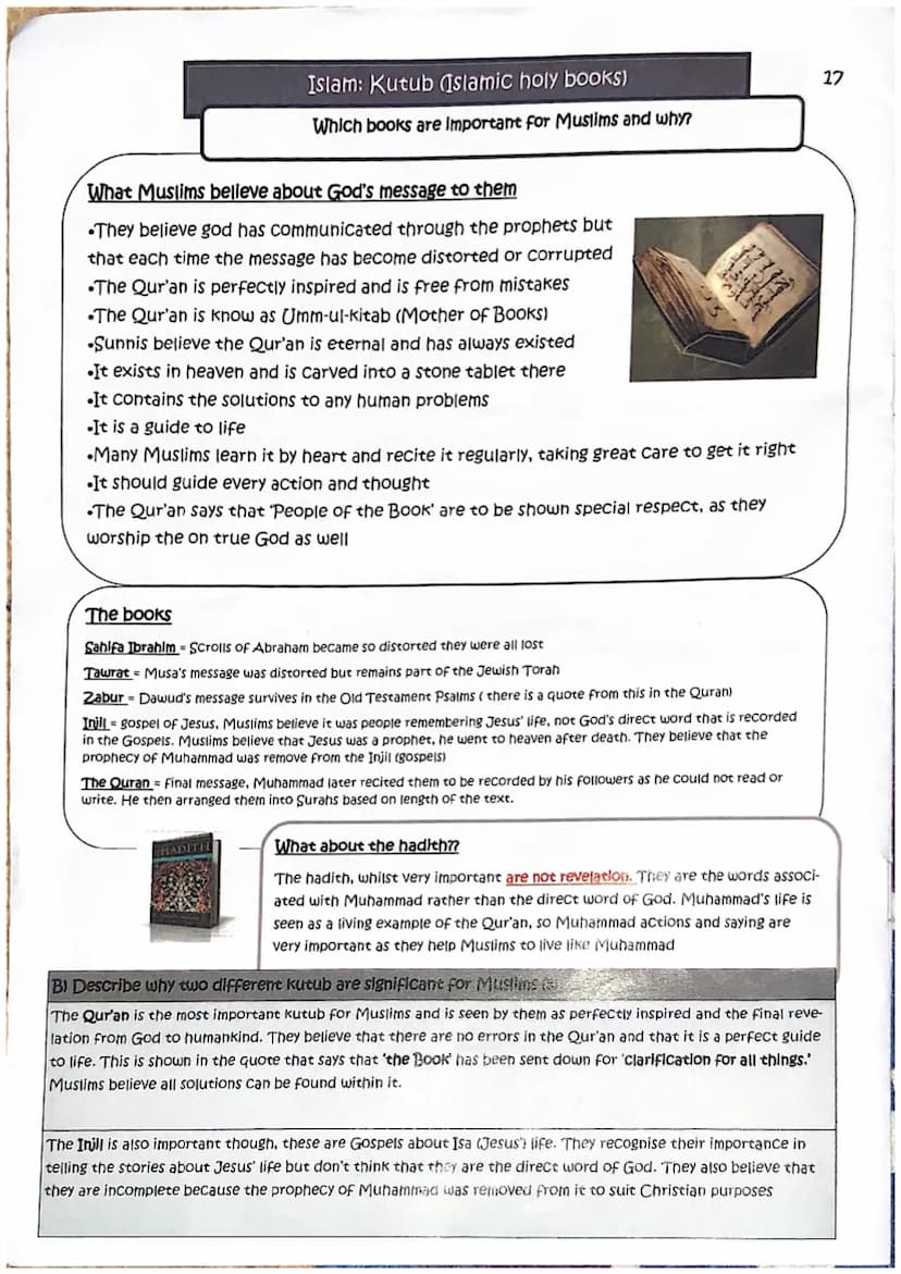 Examiner's really amazing revision guide.
Everything you need and a little bit more!
GCSE
Revision Guide
Route A
Component 3: Islam
Edugas G