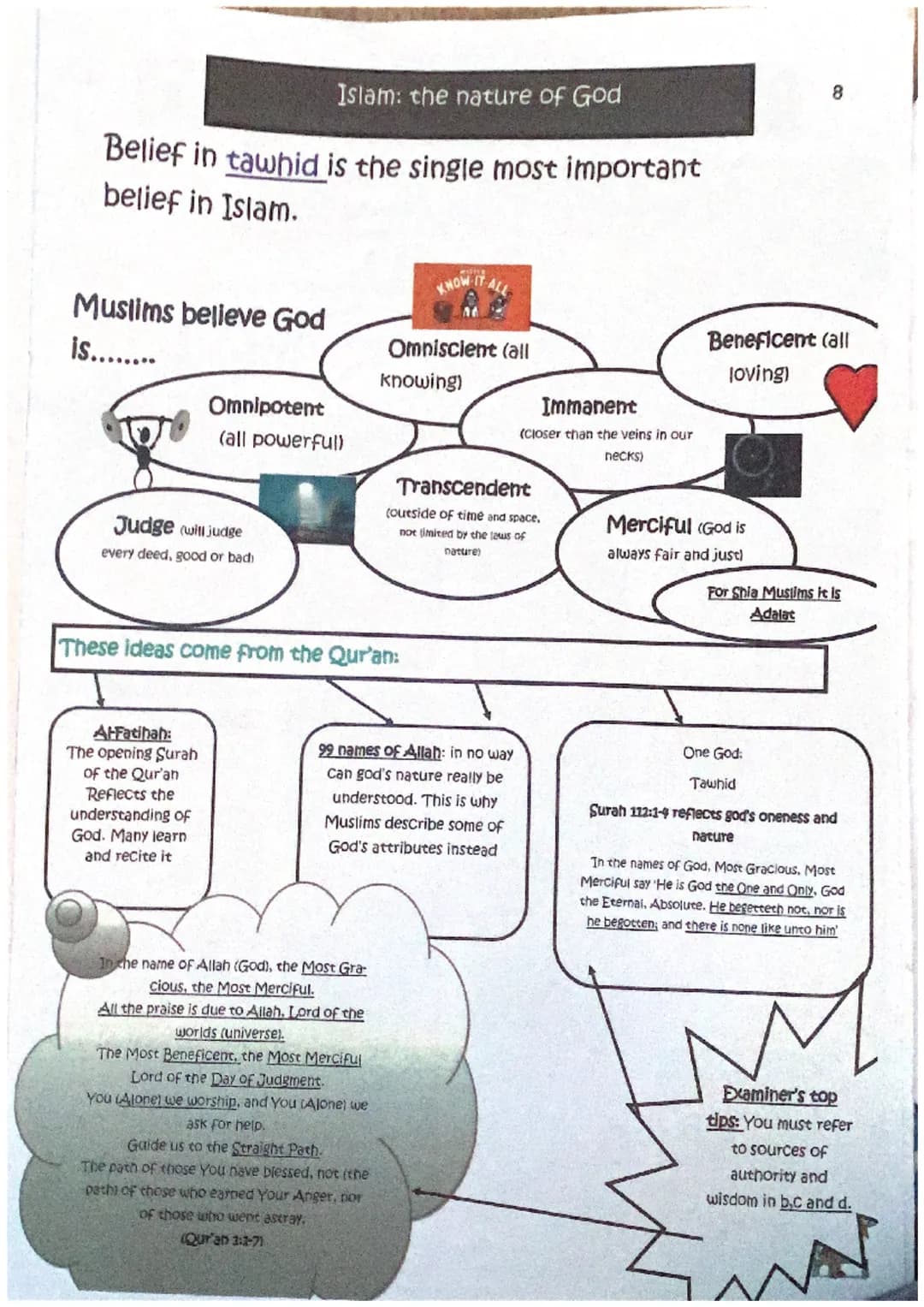 Examiner's really amazing revision guide.
Everything you need and a little bit more!
GCSE
Revision Guide
Route A
Component 3: Islam
Edugas G