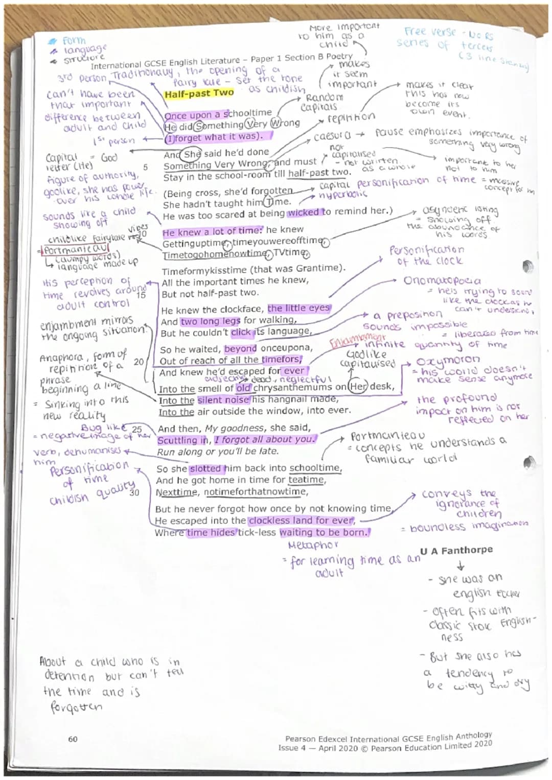 International GCSE English Literature - Paper 1 Section B Poetry
iambic
Pentameter
Tone
"
Conditional
Setting up a
condition
Reperition
Anap