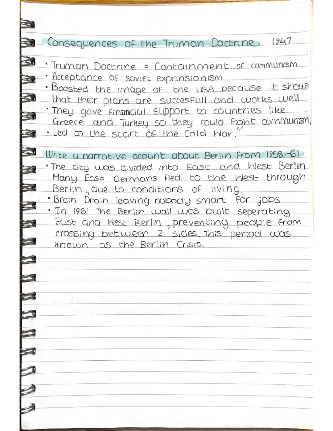 History Cold War notes 