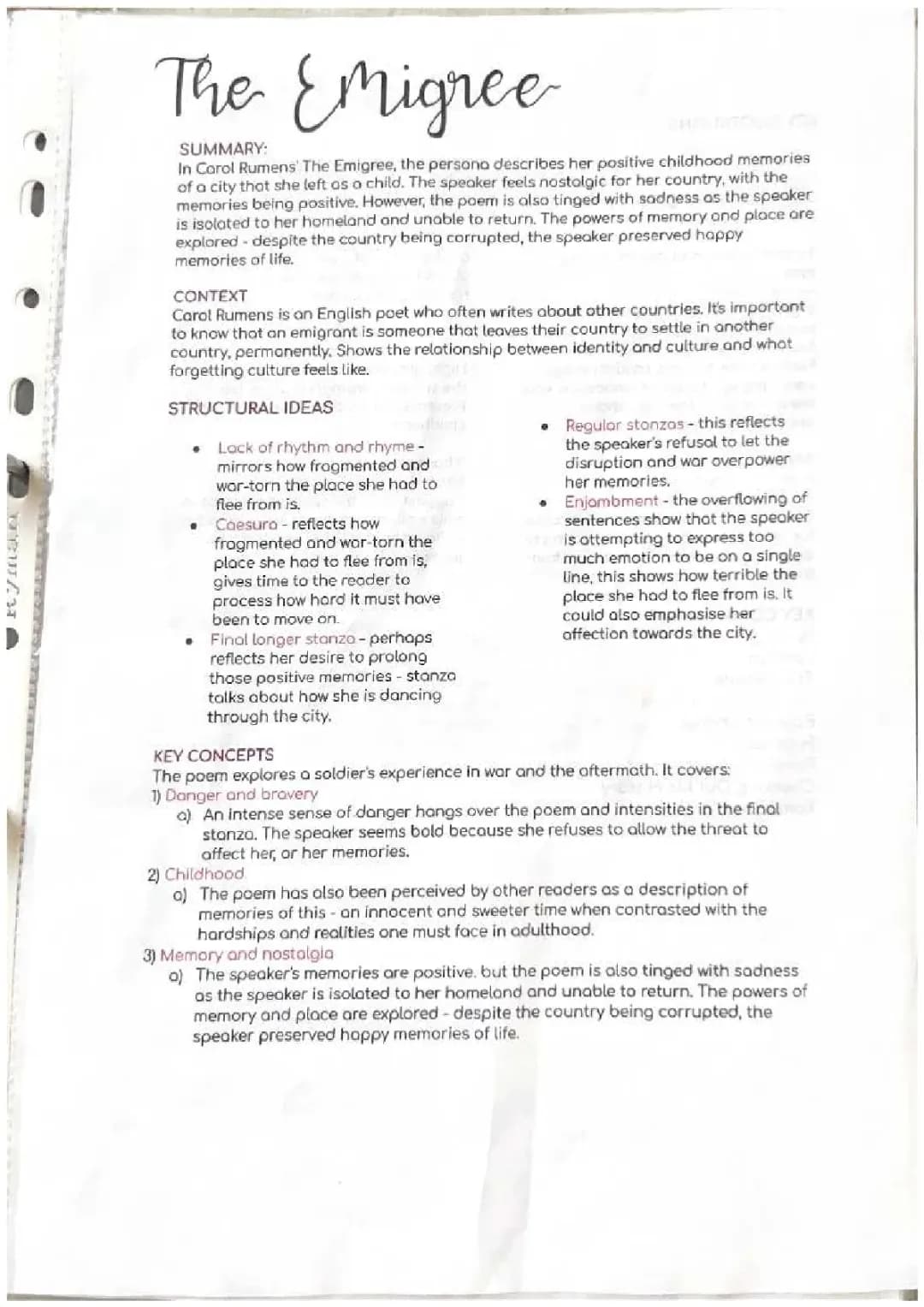 The Emigrée Revision