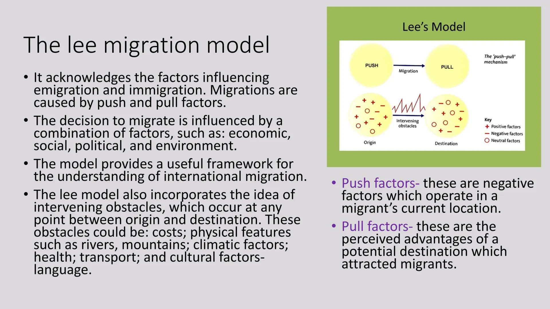 ↓↑
Migration
Revision powerpoint 7.1 what are the contemporary patterns of global migration
There has been significant
growth in the numbers