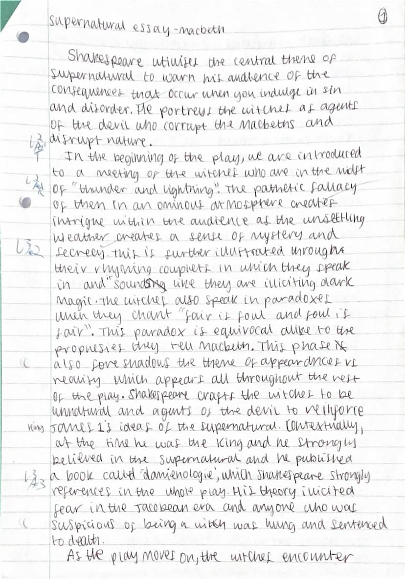 # Shakespeare: Macbeth
Read the following extract from Act 4 Scene 1 and answer the question that follows.
At this point in the play, Macbet