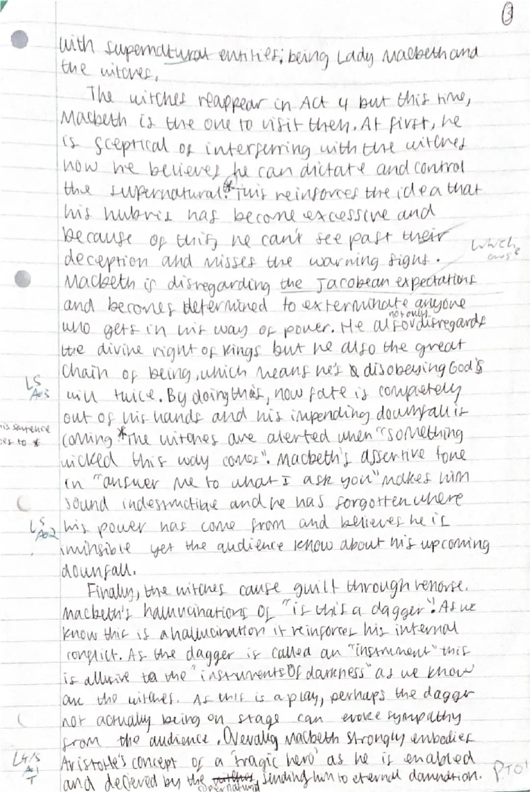 # Shakespeare: Macbeth
Read the following extract from Act 4 Scene 1 and answer the question that follows.
At this point in the play, Macbet