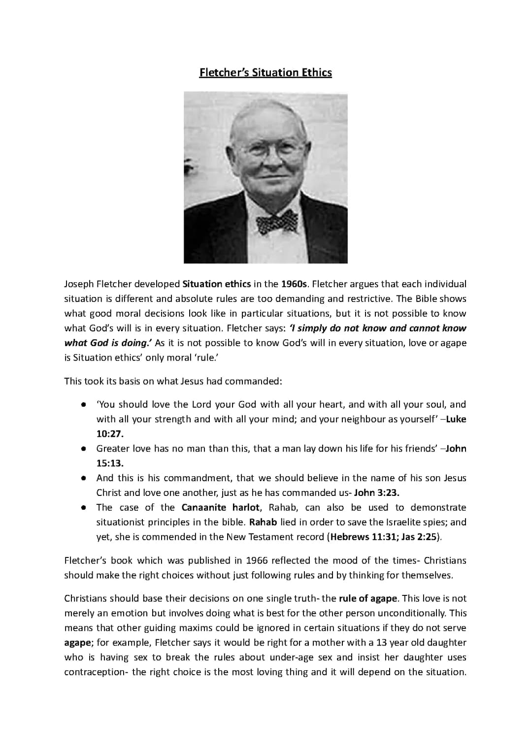 What is Situation Ethics? - PDF Guide with Examples and Philosophers