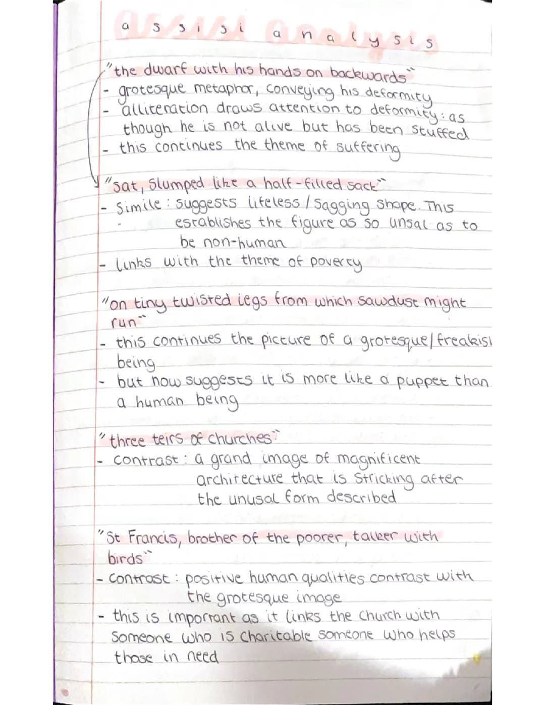 Higher/Nat 5 English Norman MacCaig Assisi Notes