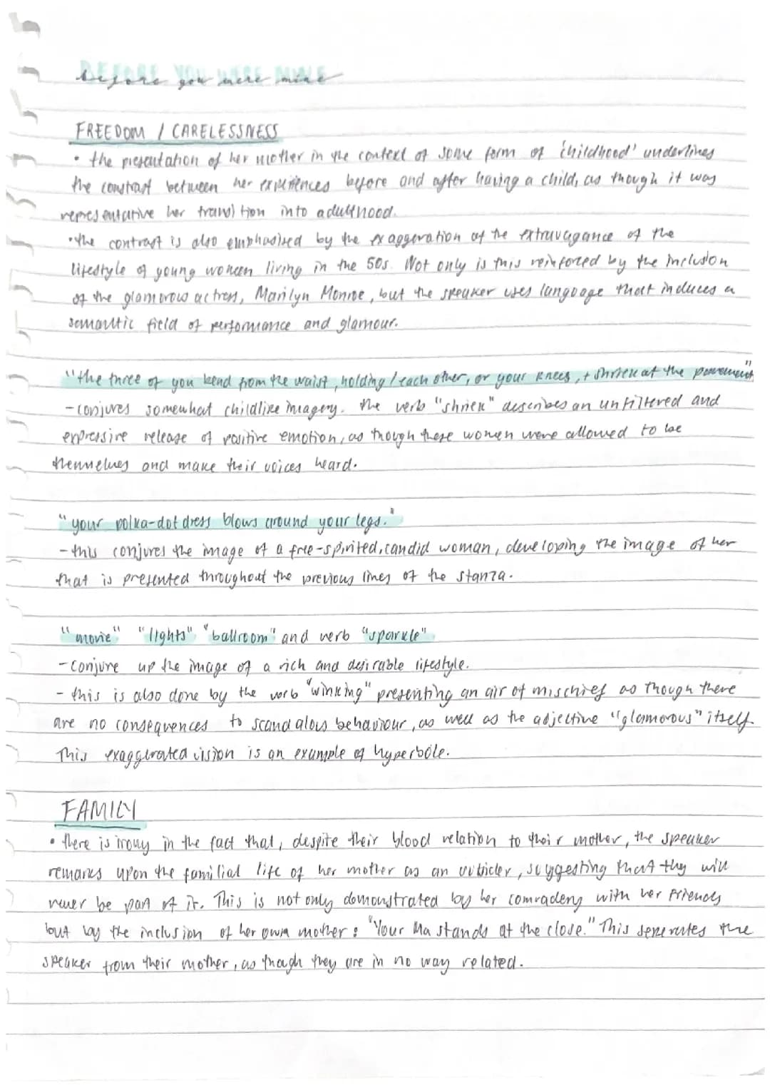 love and relationships poetry aqa (part 2)