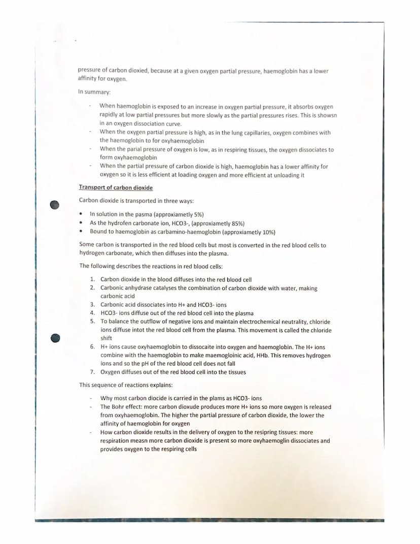 Features of a transport system
Transport systems in animals have:
Transport in animals notes
a suitable medium in which to carry materials
a