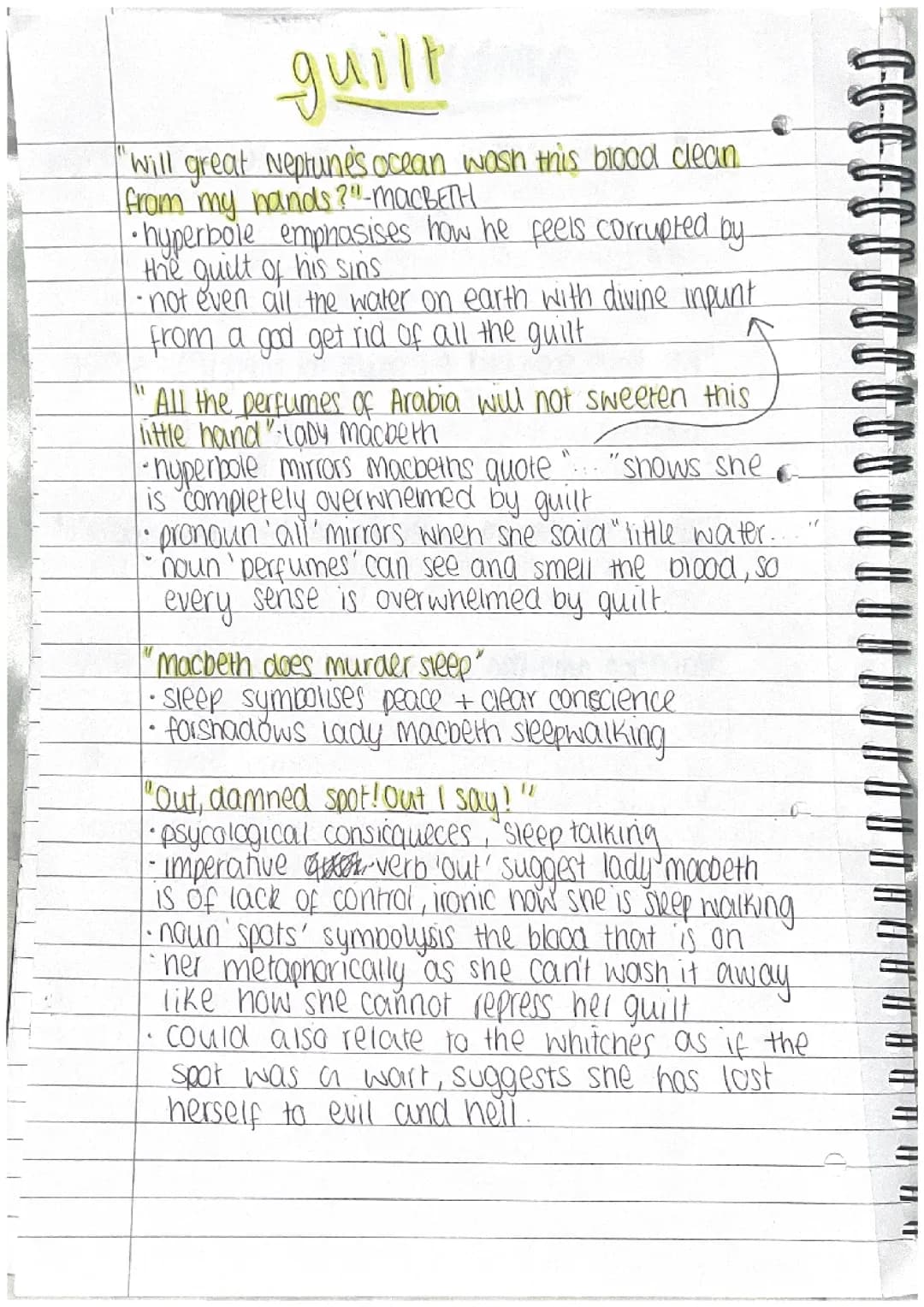 macbeth guilt quotes and analysis