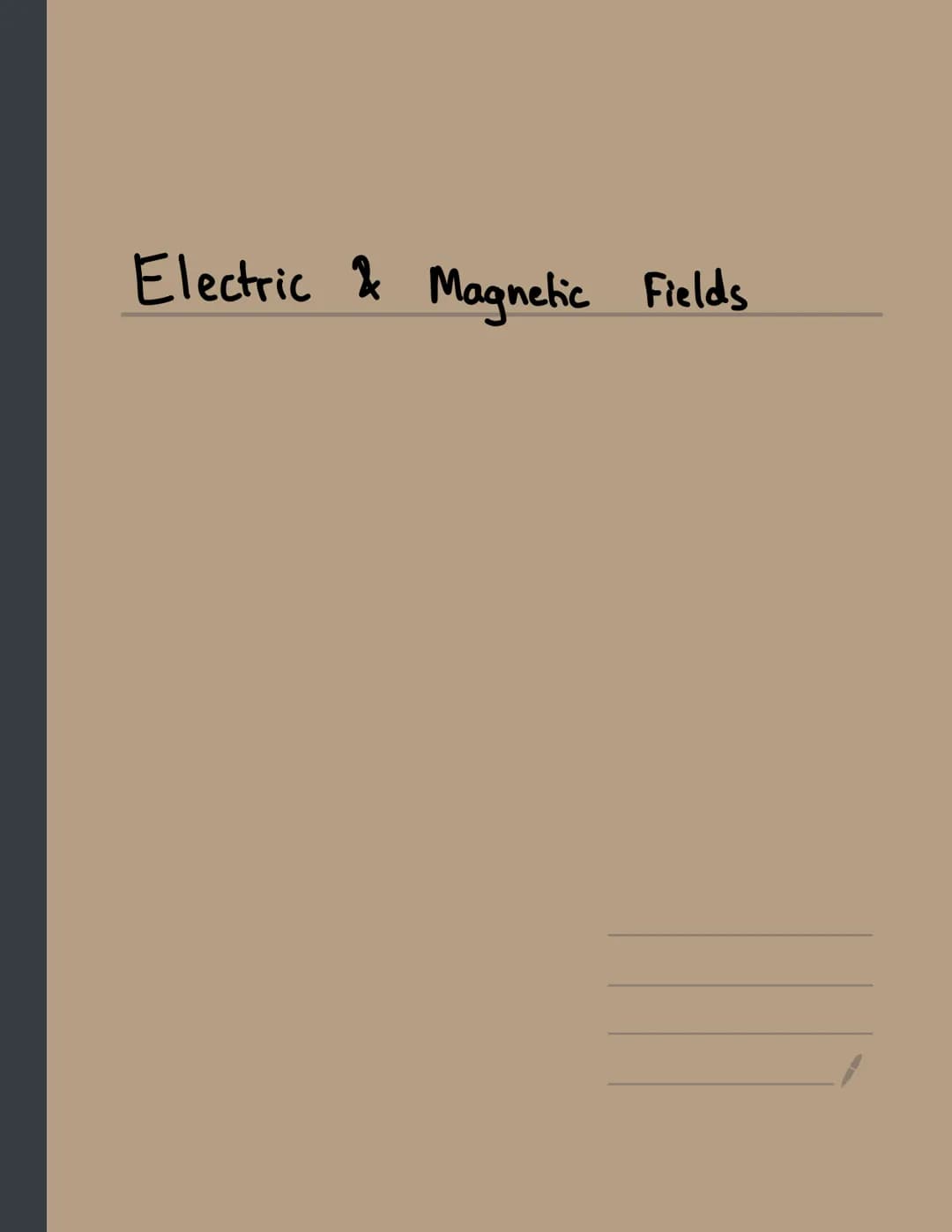 Electric & Magnetic Fields Electric fields
· An electric field is a force field in which charged particles experience.
•Electric field stren
