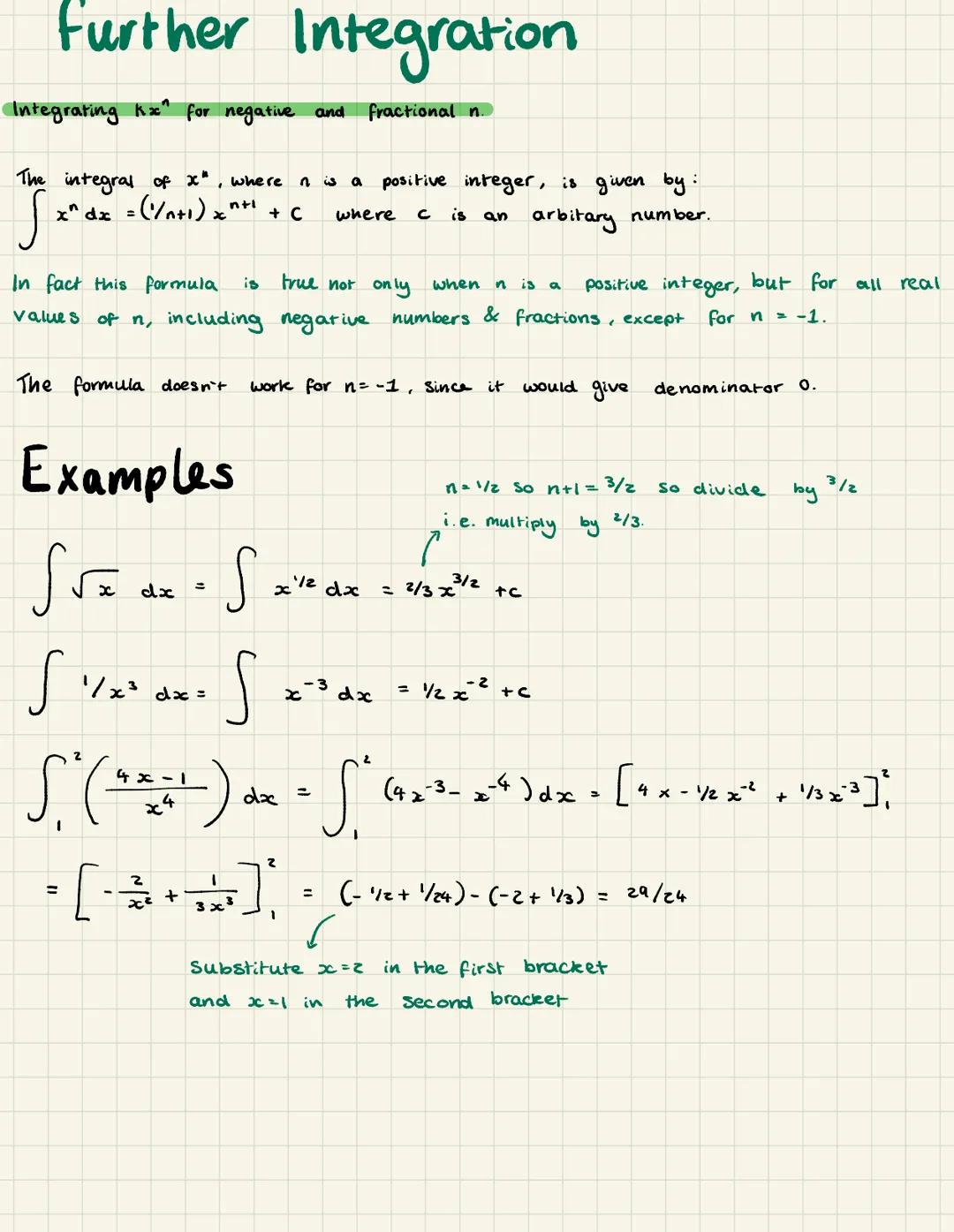 Integration
Integration is the reverse of differentiation. If
you
to find the expression for y.
Y = x² differentiate
So
dy /ax
you can
= 2x
