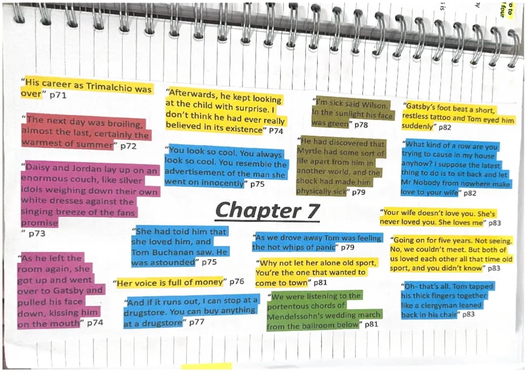The Great Gatsby Chapter 7 Summary and Quotes | Quizlet Help