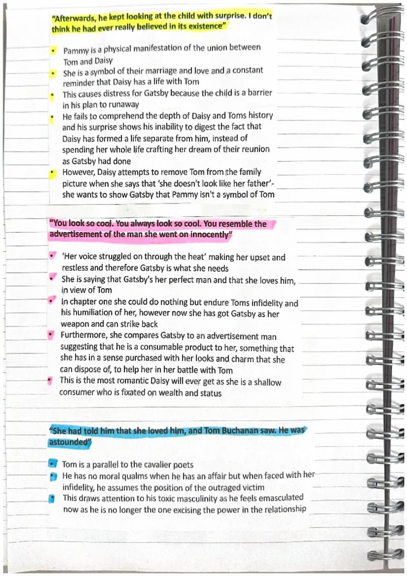 "His career as Trimalchio was
over" p71
"The next day was broiling,
almost the last, certainly the
warmest of summer" p72
"Daisy and Jordan 