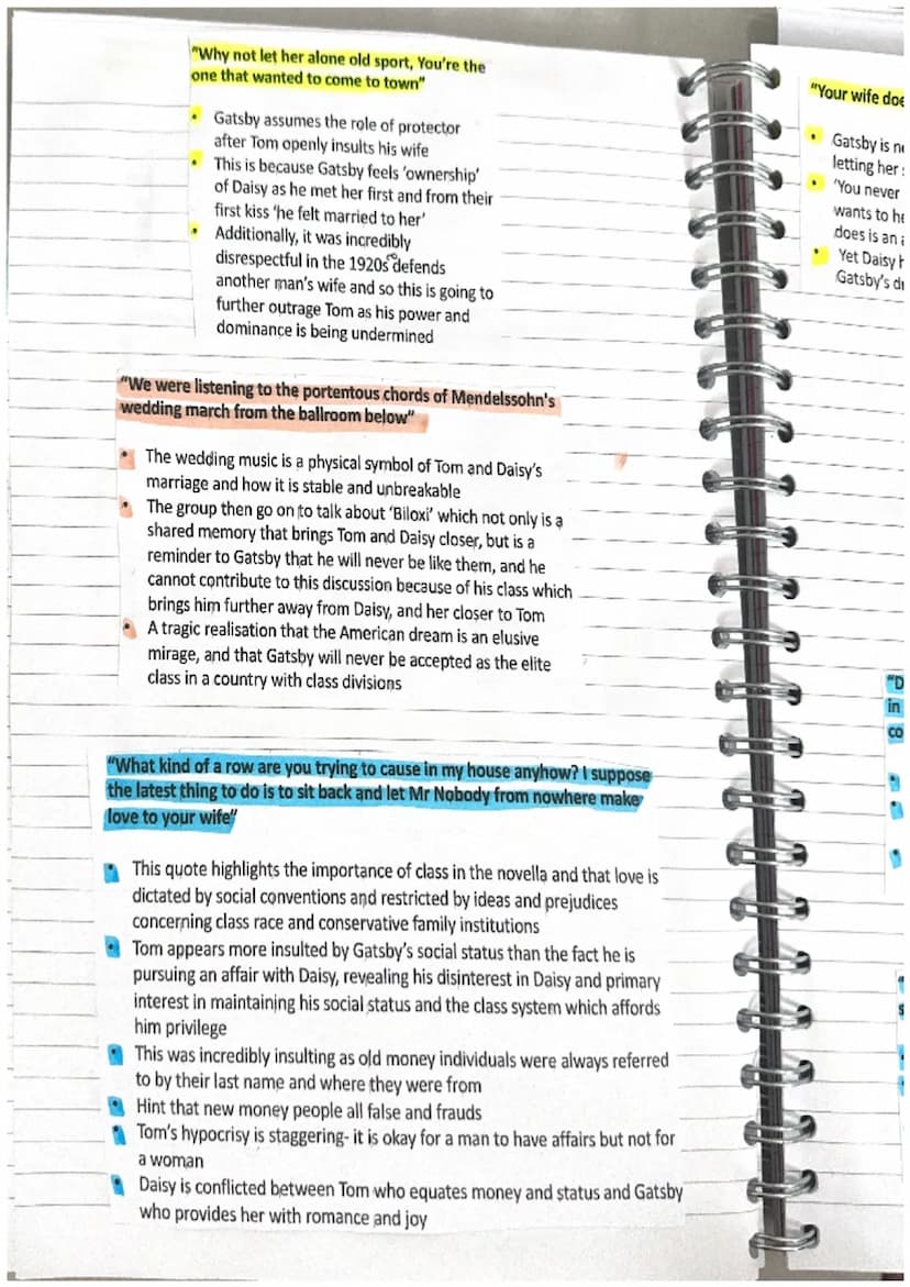 "His career as Trimalchio was
over" p71
"The next day was broiling,
almost the last, certainly the
warmest of summer" p72
"Daisy and Jordan 