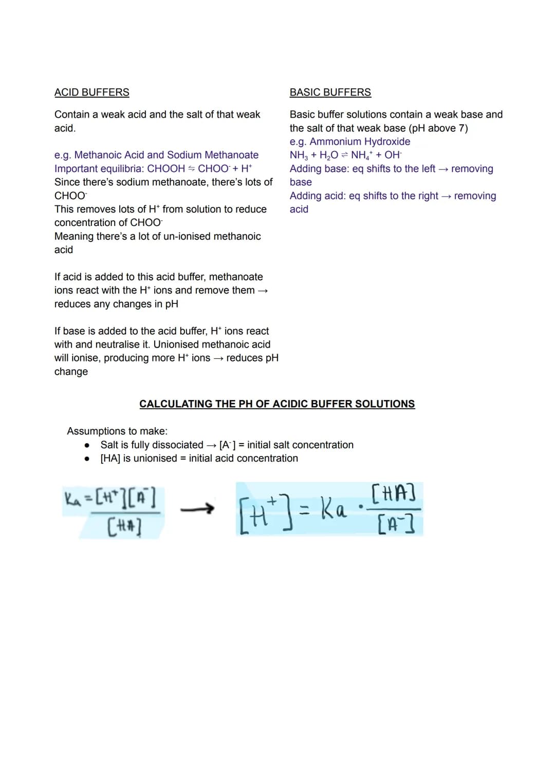 3.1.12.1 Brønsted-Lowry acid-base equilibria in aqueous solution
A Brønsted-Lowry acid ⇒ Substance that can donate a proton e.g. HCI, H₂SO4,