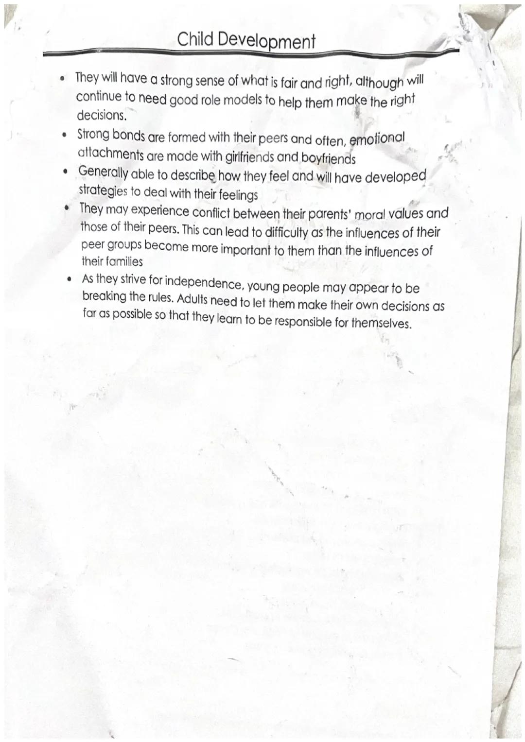 # Child Development

- Young people are actively using their ict skills on social networking sites,
msn, facebook, bebo etc

Emotional and S