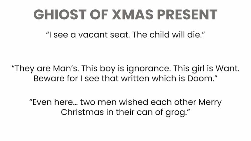SCROOGE
"Hard and sharp as flint"
↳> simile
"Solitary as an oyster"
Ľ
Thomas Malfus Resave
"poor" people die
↳ Scrooge can be perciered to
b