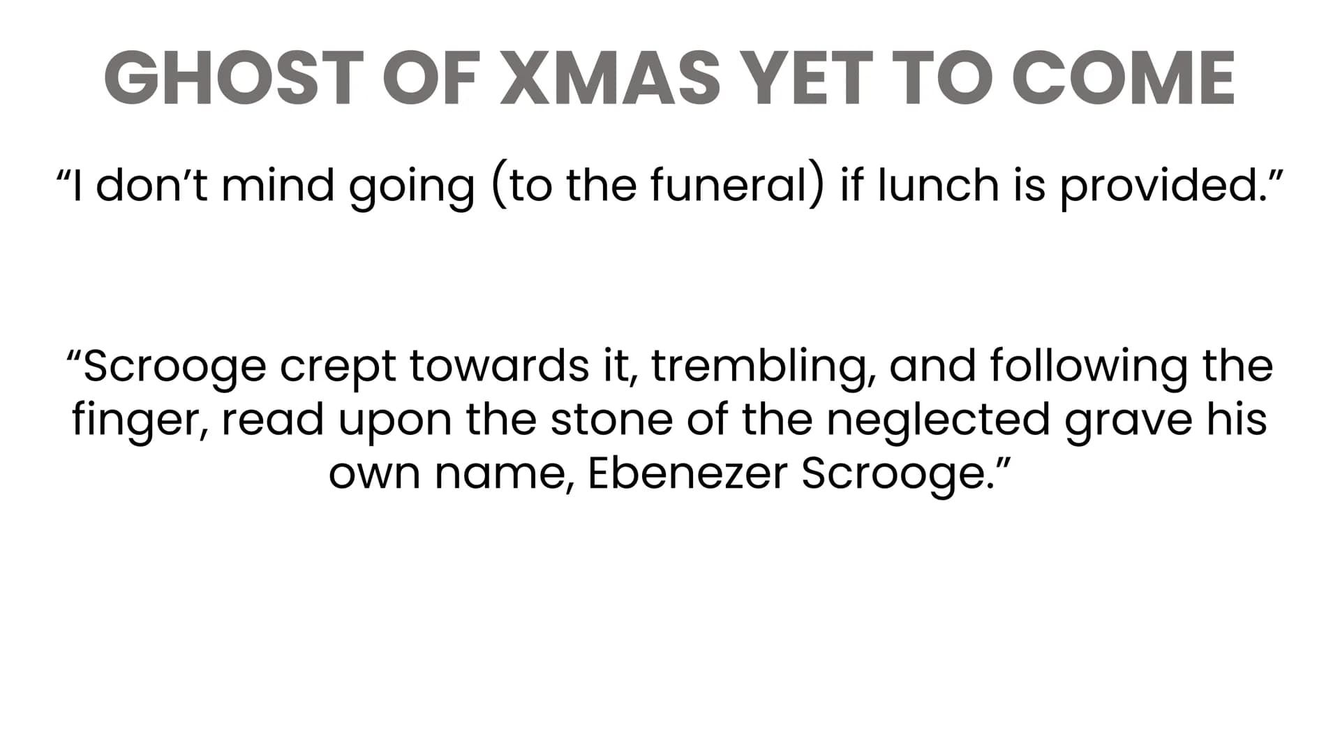 SCROOGE
"Hard and sharp as flint"
↳> simile
"Solitary as an oyster"
Ľ
Thomas Malfus Resave
"poor" people die
↳ Scrooge can be perciered to
b