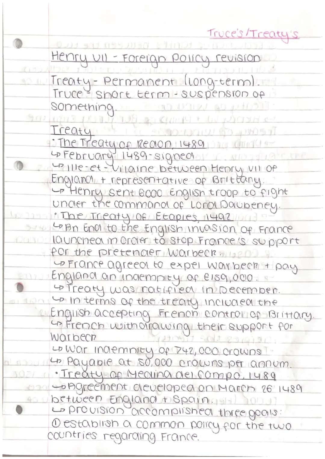 112 521017 +10eme
Henry VII - Foreign Policy revision.
IH SEEI nig?
Henry Vil main aims
• National security.
SIN JUIST
• Recognition of Tudo