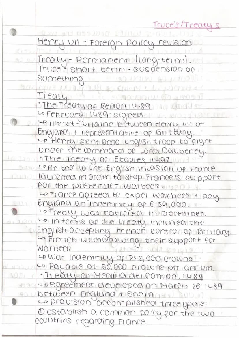 112 521017 +10eme
Henry VII - Foreign Policy revision.
IH SEEI nig?
Henry Vil main aims
• National security.
SIN JUIST
• Recognition of Tudo